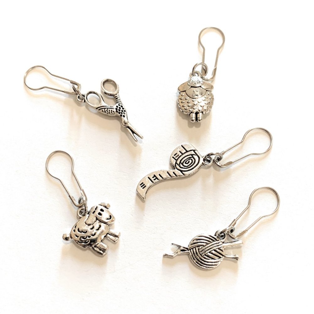 Stitch Markers Knitting Crochet Metal Notions Set Gifts for Knitters Accessories - Picture 3 of 4